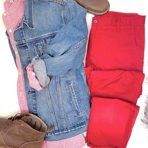 Men’s Red Alpha Dockers